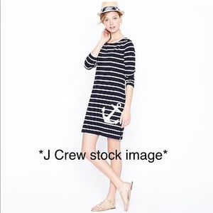 J Crew Maritime anchor cotton knit dress